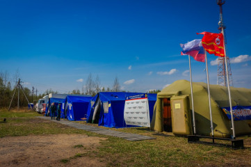 в Краснинском районе прошли учения по защите от лесных пожаров - фото - 1