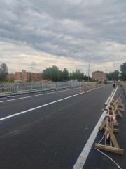 в Демидове продолжается капитальный ремонт моста через реку Гобза - фото - 3